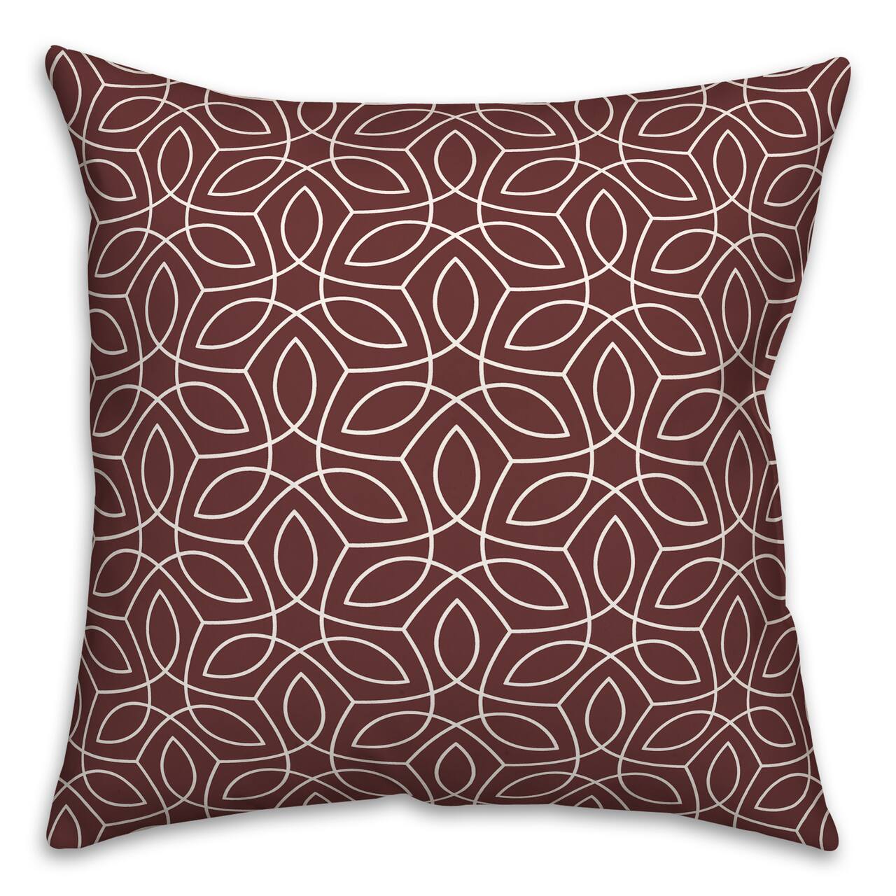 18" x 18" Leaf Swirls Indoor/Outdoor Throw Pillow